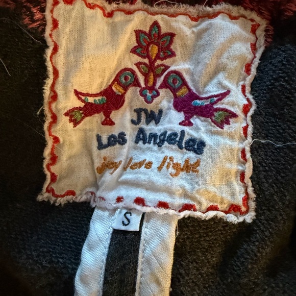 Johnny Was Gray Floral Embroidered Coat - Picture 8 of 8